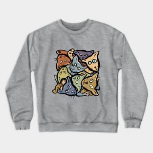 cat cube Crewneck Sweatshirt